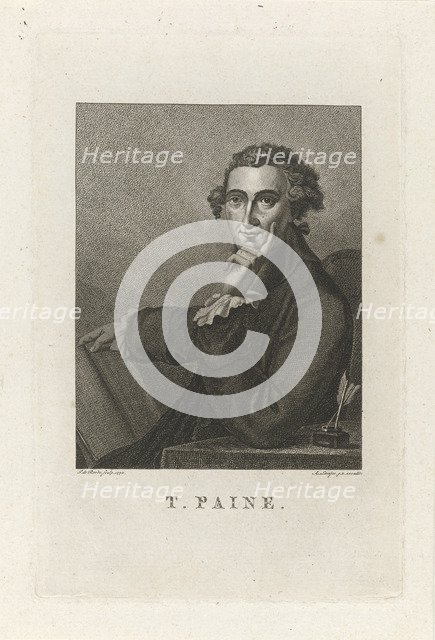 Portrait of Thomas Paine (1737-1809) , 1792.