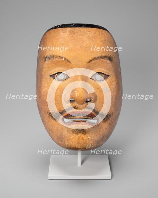 Mikazuki (male deity) Noh mask, 16th century. Creator: Unknown.