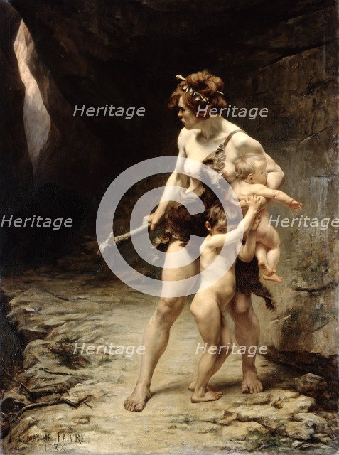 'Deux meres' ('Two Mothers'), 1888. Artist: Leon-Maxime Faivre