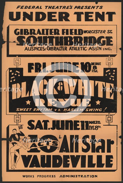 Black and White Revue, [193-]. Creator: Unknown.