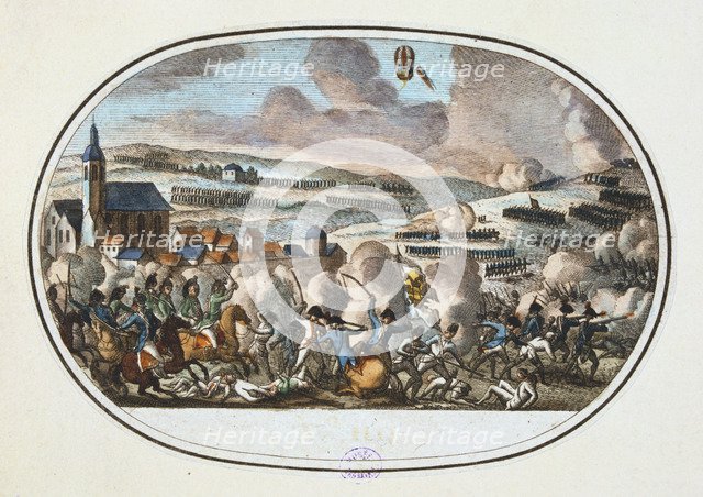 Battle of Fleurus, 26 June 1794. Artist: Anon