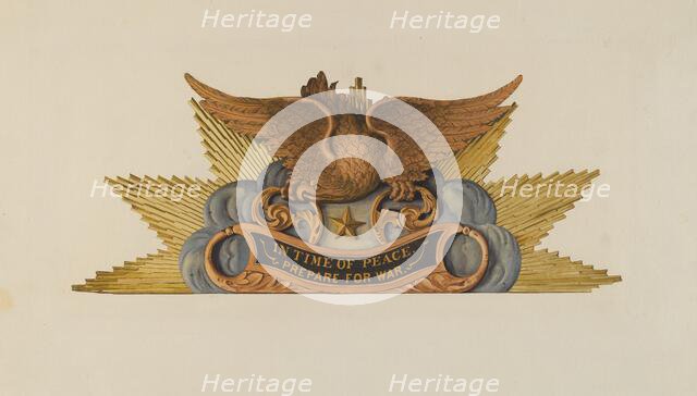 Architectural Carving, 1935/1942. Creator: Unknown.