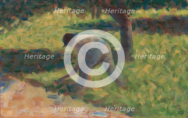 Peasant with a Hoe, c. 1882. Creator: Georges-Pierre Seurat.