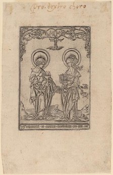 Saint Mary Magdalene and Saint John the Evangelist. Creator: Master S.