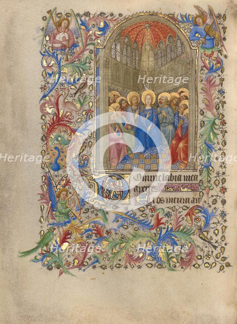 Pentecost; Book of Hours, about 1420. Creator: Spitz Master.