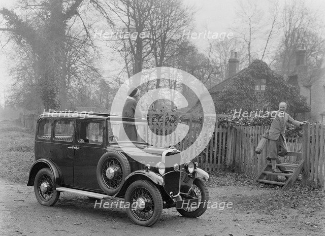 Kitty Brunell witha Singer 8 Junior, c1920s. Artist: Bill Brunell.