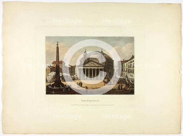 The Pantheon, plate twenty-six from the Ruins of Rome, published June 9, 1798. Creator: Matthew Dubourg.