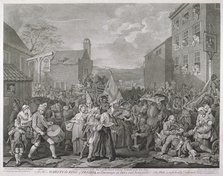 'The March to Finchley', 1761.                                          Artist: Luke Sullivan