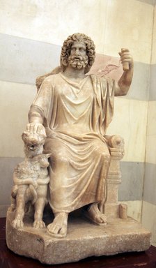 Statue of Serapis, Greco- Egyptian God of the Underworld. Artist: Unknown