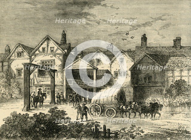 'The Old Tabard Inn, in the Seventeenth Century', (c1878). Creator: Unknown.