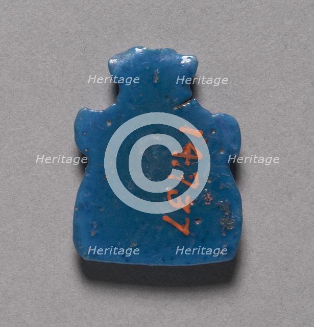 Bes Head Amulet, 1069-715 BC. Creator: Unknown.