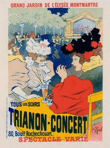 Affiche pour le "Trianon-Concert"., c1897. Creator: Georges Meunier.