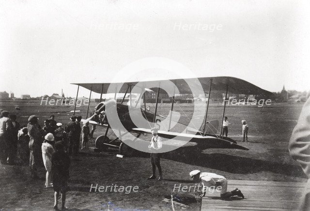Thulin LA biplane, Landskrona, Sweden, 1918. Artist: Unknown