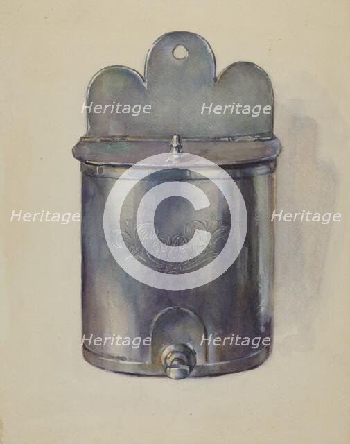 Pewter Ewer, c. 1936. Creator: John Dixon.