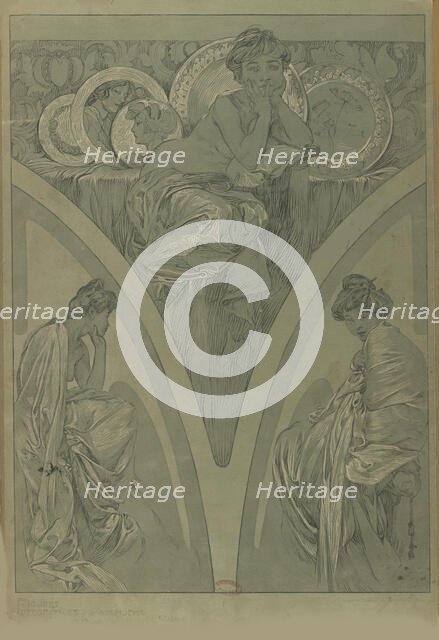 Figures décoratives, 1902. Creator: Mucha, Alfons Marie (1860-1939).