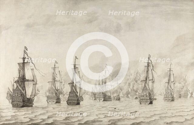 The Battle of Dunkirk, 1659. Creator: Willem van de Velde I.