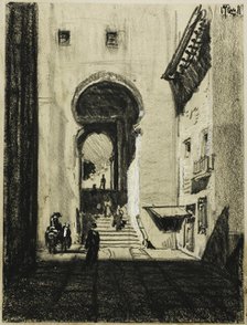 Entrance to Zocodover, Toledo, c. 1903. Creator: Joseph J Pennell.