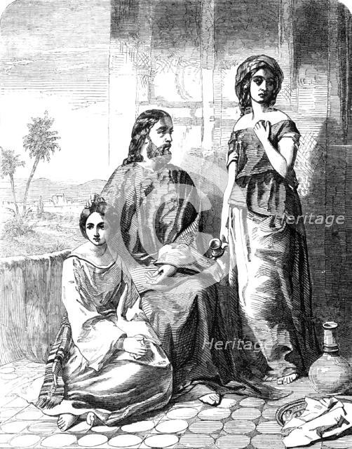 "The Visit to Bethany" - painted by A. B. Clay - from the Exhibition of the National Institution, 18 Creator: Unknown.