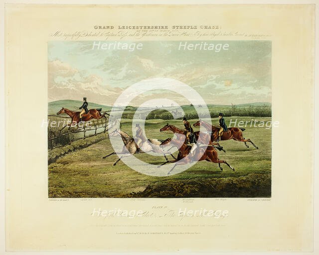 The Field becomes Select, from The Grand Steeplechase over Leicestershire, published 1830. Creator: Charles Bentley.