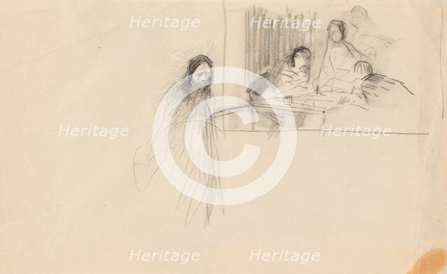 Christ at Emmaus, c. 1902. Creator: Jean Louis Forain.