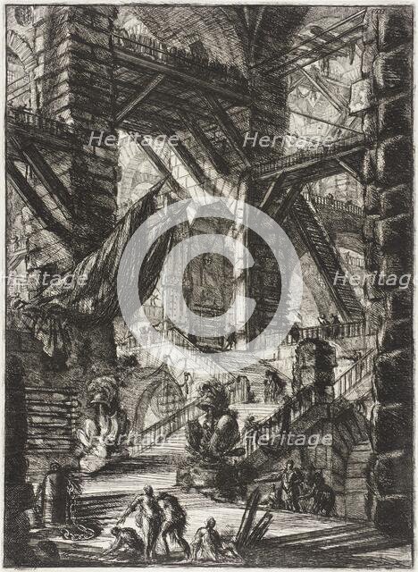 The Staircase with Trophies, 1761. Creator: Giovanni Battista Piranesi.