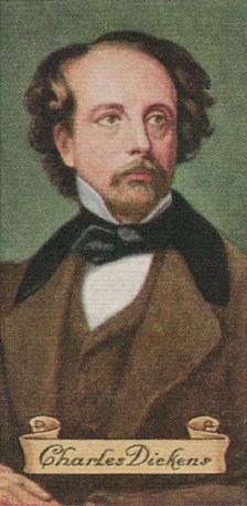 Charles Dickens, taken from a series of cigarette cards, 1935. Artist: Unknown