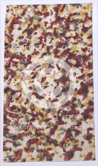 Sheet with marbled pattern, 19th century. Creator: Anon.