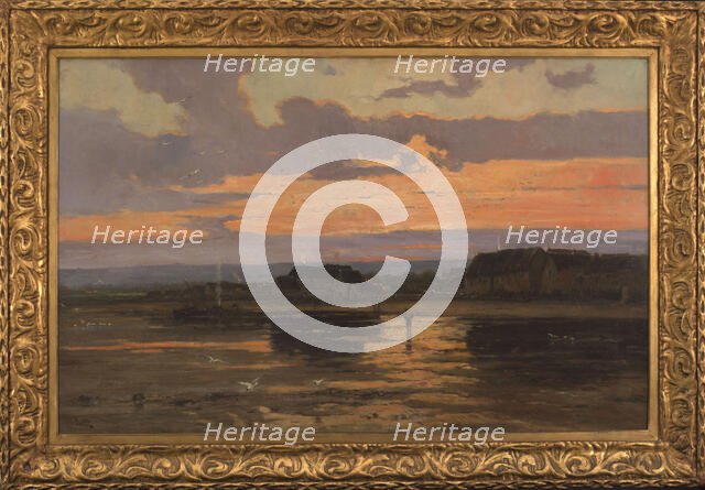 Solitude, in the evening: Morsalines (Channel), c1887. Creator: Marie Joseph Leon Iwill.