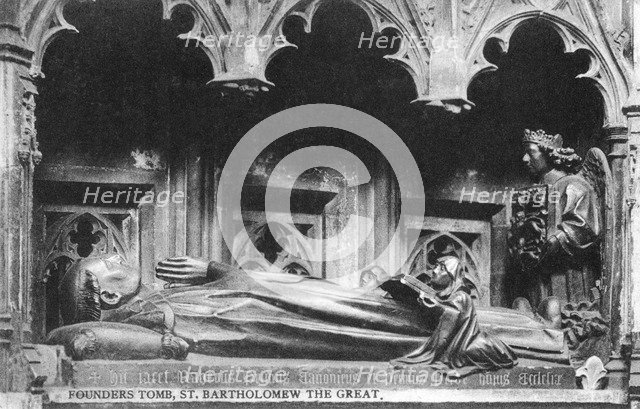 Founder's Tomb, St Bartholomew the Great, early 20th century. Artist: Unknown