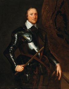 Portrait of Oliver Cromwell (1599-1698) . Creator: Walker, Robert (1599-1658).