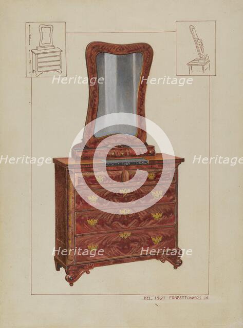 Bureau, c. 1937. Creator: Ernest A Towers Jr.