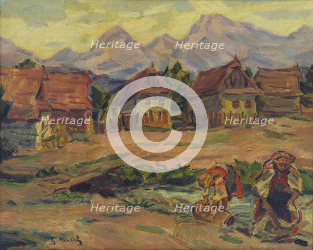 On a Brook below the Tatras, 1930-1935. Creator: Gustav Mally.