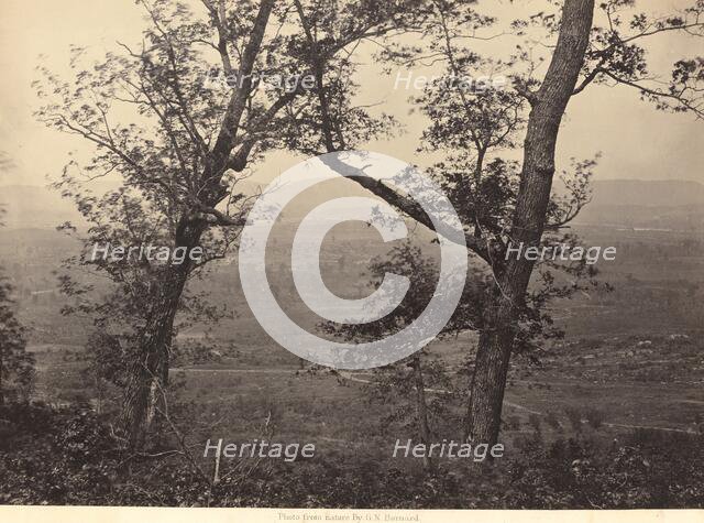 Orchard Knob from Mission Ridge, 1864-1866. Creator: George N. Barnard.