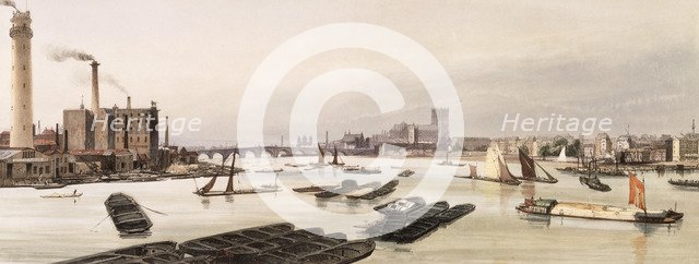 Westminster from Waterloo Bridge, London. Artist: TS Bays