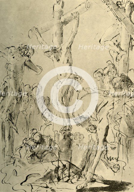 'Crucifixion', mid 18th century, (1928). Artist: Giovanni Battista Tiepolo.