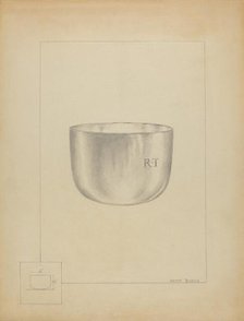 Silver Bowl, c. 1936. Creator: Hester Duany.