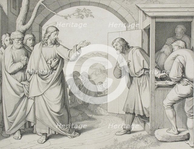 The Calling of Matthew, 1846. Creator: Johann Friedrich Overbeck.