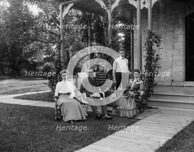 Group at Rio Vista, Grosse Ile, Mich., between 1900 and 1910. Creator: William H. Jackson.