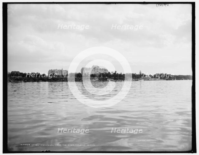 Hotel Frontenac from the river, Thousand Islands, c1902. Creator: William H. Jackson.