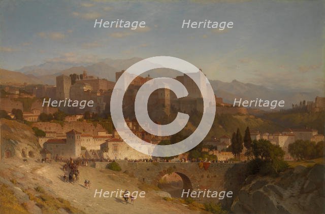 The Hill of the Alhambra, Granada, 1865. Creator: Samuel Colman.