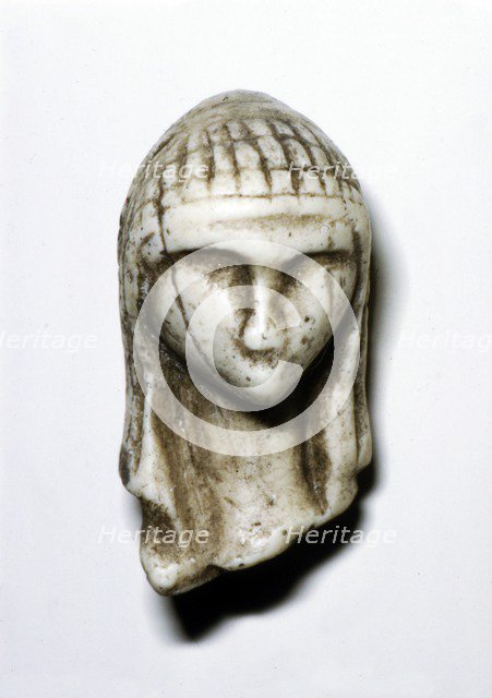 Female Head from Brassempovy, France, Upper Paleolithic, (c20th century). Artist: Unknown.