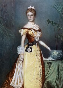 Auguste Viktoria, German empress, late 19th century.Artist: Reichard & Lindner