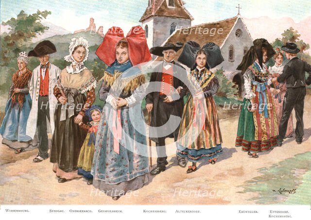 ''Les Costumes de l'Alsace', 1924. Creator: P Kauffmann.