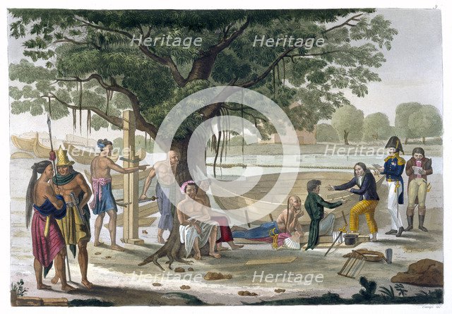 Boatyard near Kupang, Timor, Indonesia, c1820-1839. Artist: Unknown