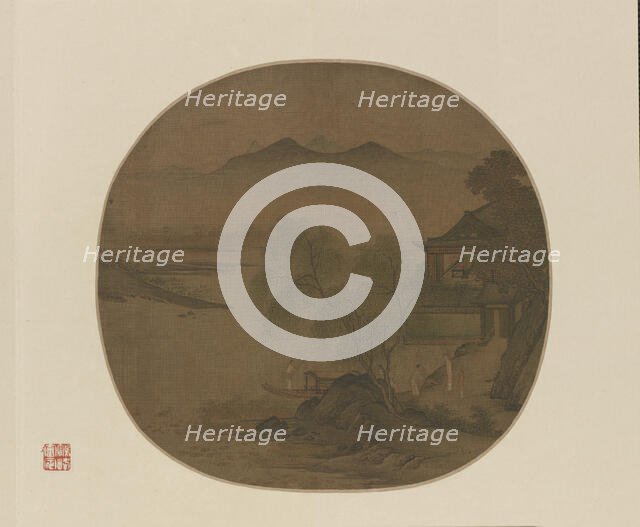 Waiting for the Ferry, 13th century. Creator: Unknown.