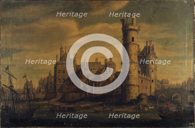 The Tower and the Porte de Nesle, the Hôtel de Nevers, current 6th arrondissement, c1601-1700. Creator: Unknown.