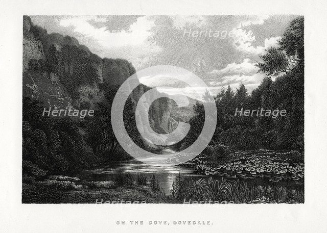 The Dove, Dovedale, Derbyshire, 1896. Artist: Unknown