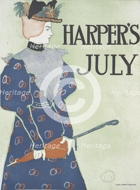 Harper's July, c1890 - 1907. Creator: Edward Penfield.