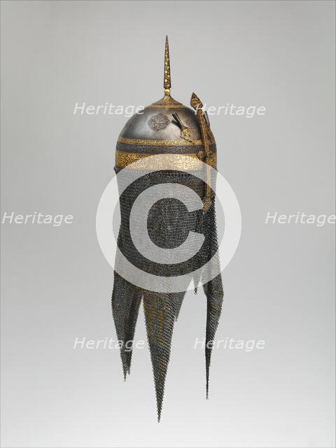 Helmet with Talismanic Inscriptions, Iran, 18th century. Creator: Unknown.