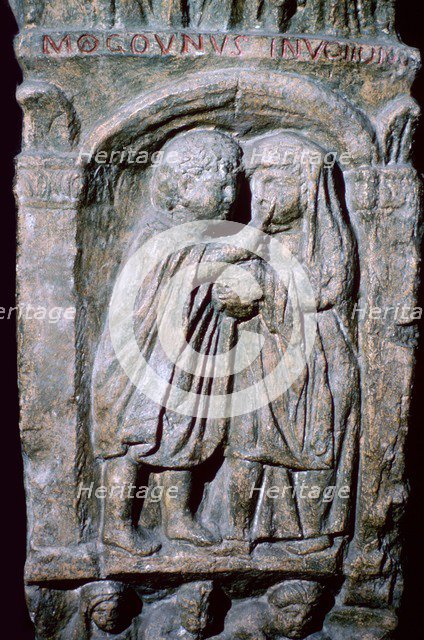 Roman relief of an oculist at work. Artist: Unknown